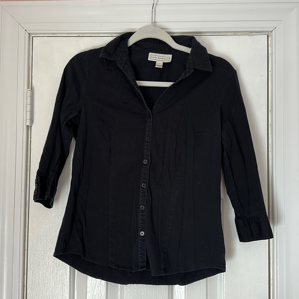Quarter sleeve button up